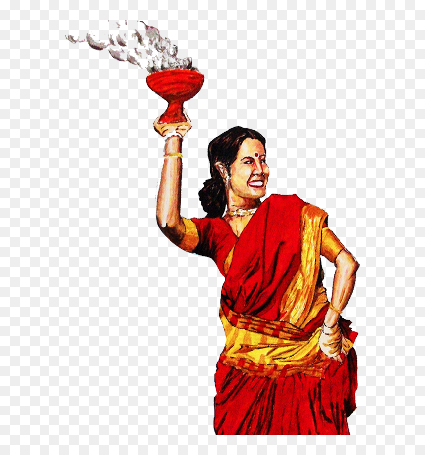 Durga Drawing Pratima - Durga Puja Clipart Png, Transparent Png - sherawali mata png