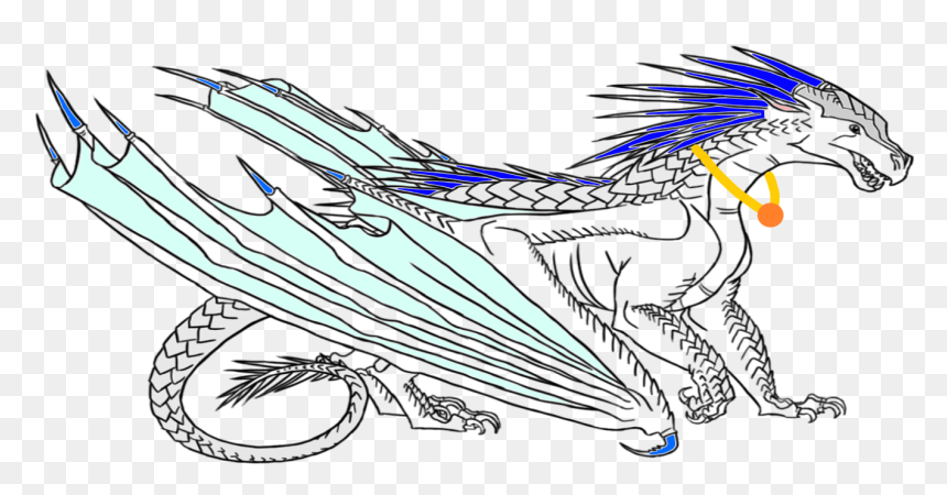 Lynx By Peacewielder - Wings Of Fire Icewing Base, HD Png Download - narwhal png