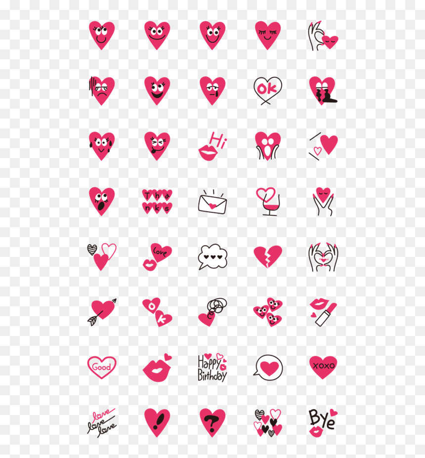 Icon, HD Png Download - pink heart emoji png