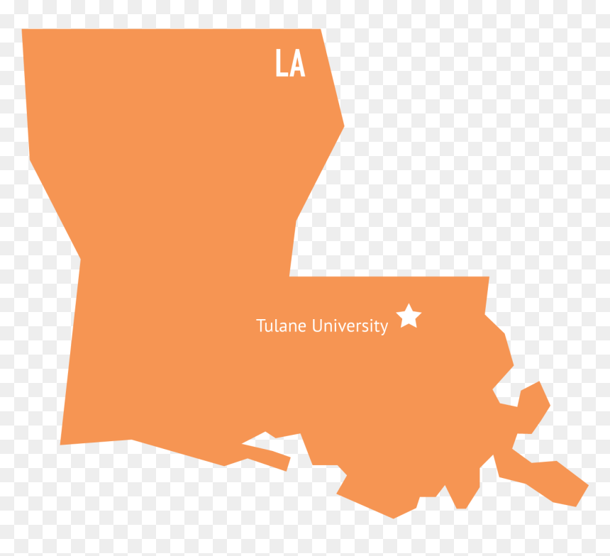 Louisiana Map Clip Art , Png Download - Louisiana Clipart Png, Transparent Png - louisiana png