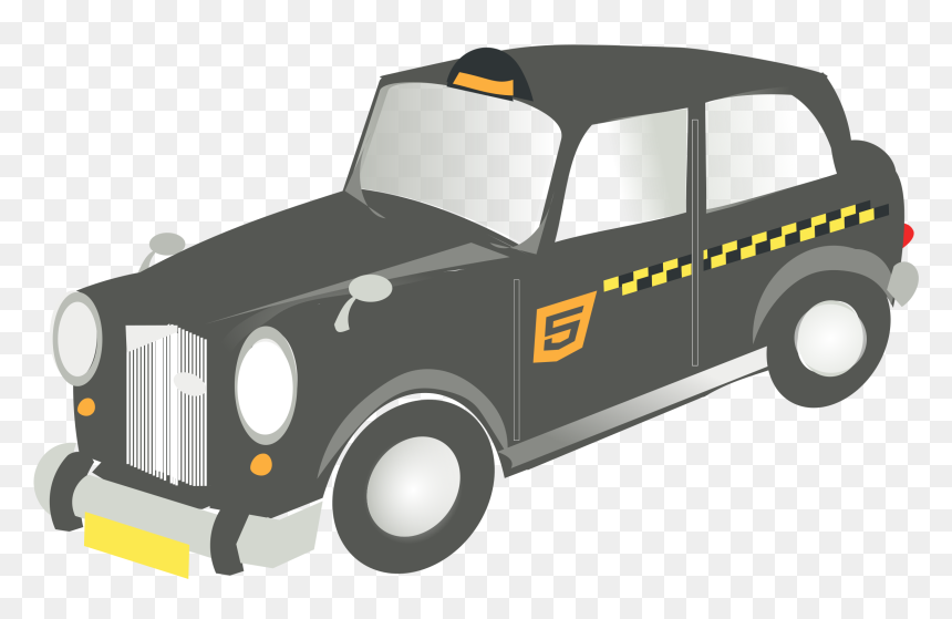 Draw Taxi - British Taxi Clip Art, HD Png Download - taxi png