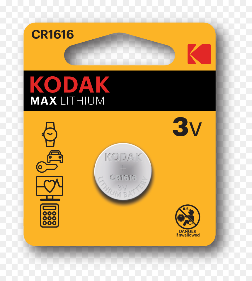 Kodak Max Cr Button Cells - Kodak Cr1220, HD Png Download - kcr images png