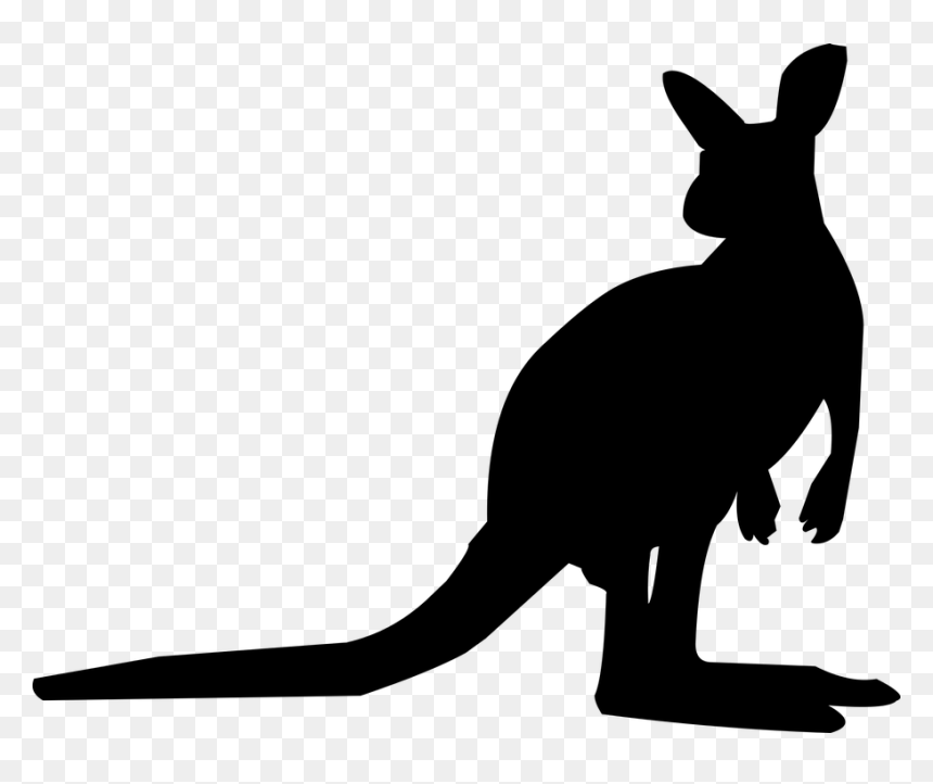 Kangaroo Silhouette, HD Png Download - kangaroo png
