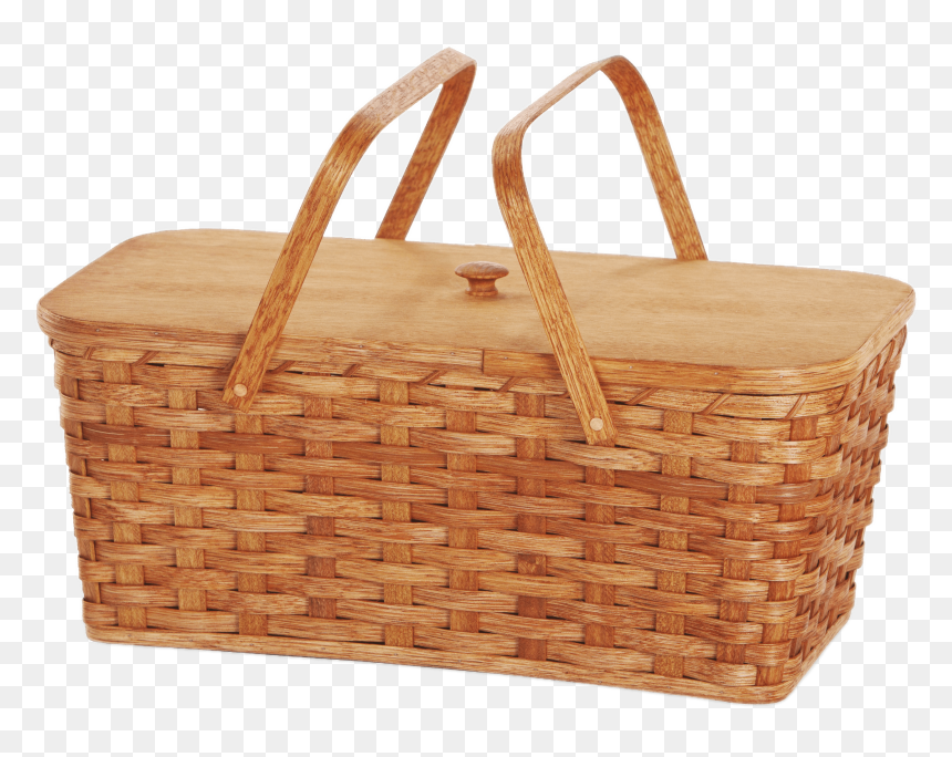 Picnic Basket With Two Handles Transparent Png - Picnic Basket No Background, Png Download - picnic png