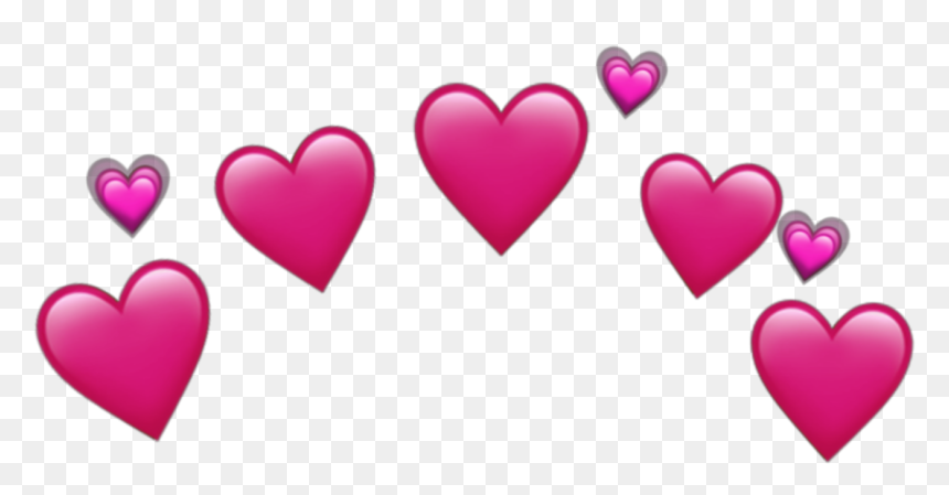 #hearts #pink #heart #emoji #crown - O Melhor Do Repertório, HD Png Download - pink heart emoji png