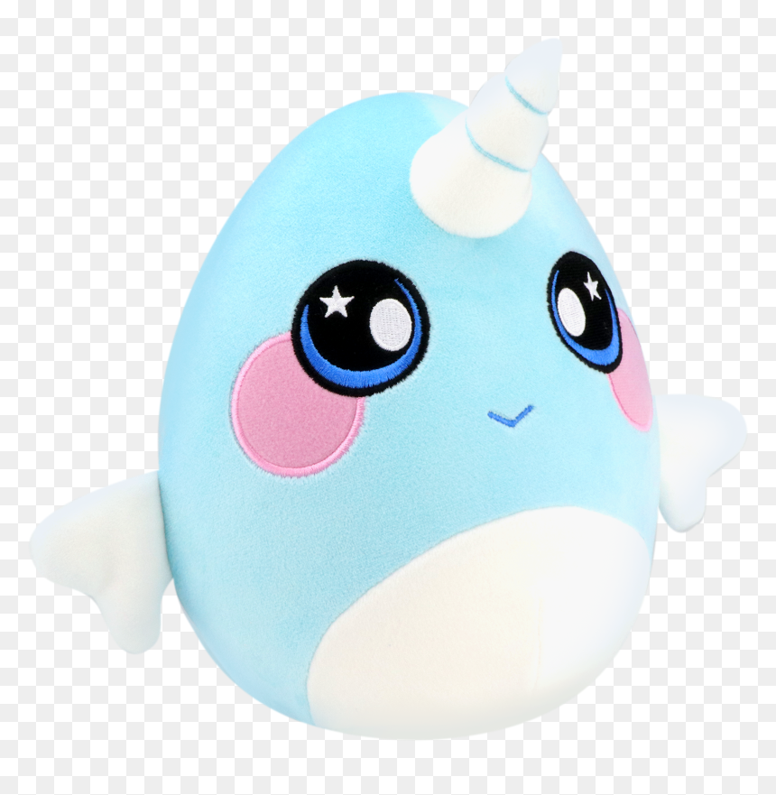 Squeezamals, - Squeezamals 8 Plush Narwhal, HD Png Download - narwhal png