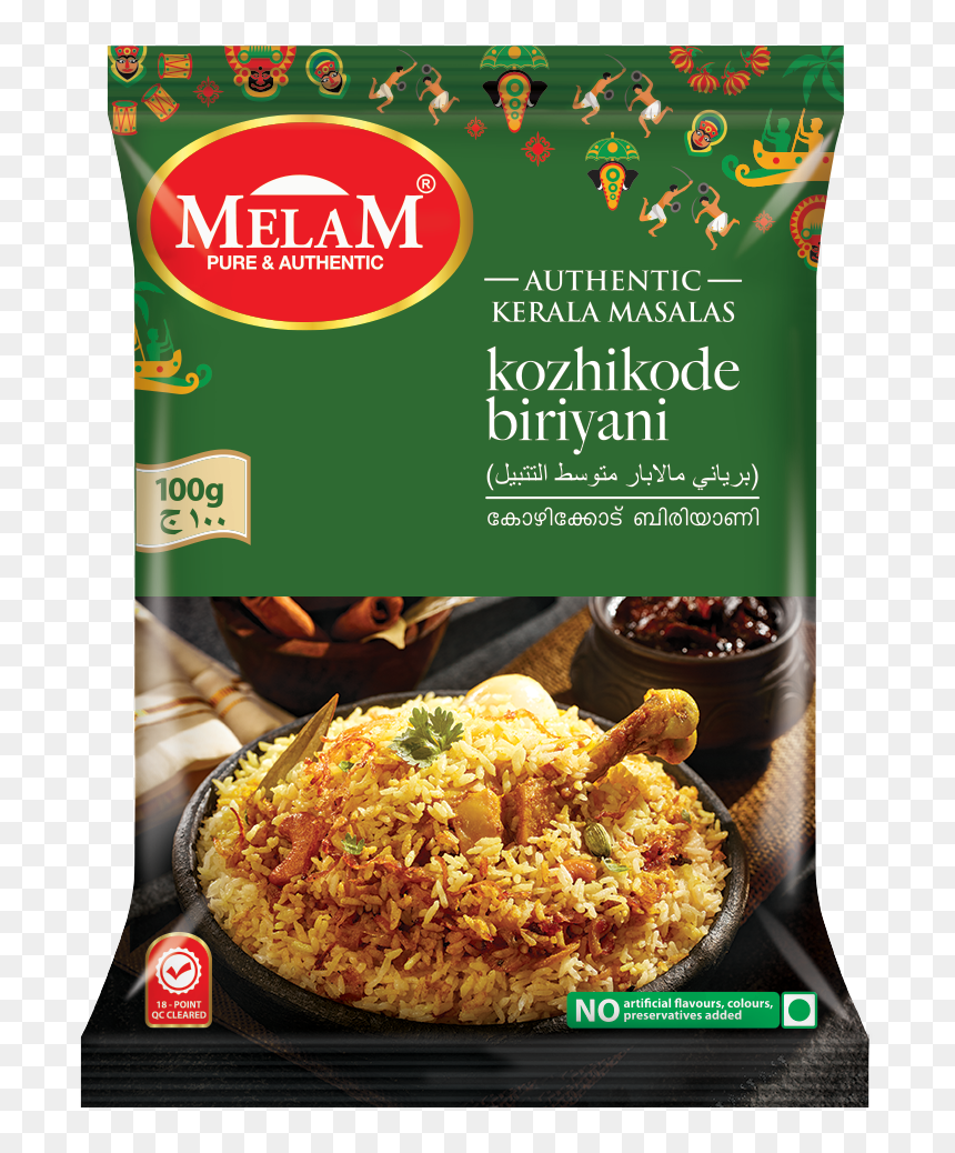 Kozhikode Biriyani - Melam Biriyani Masala, HD Png Download - veg biryani png