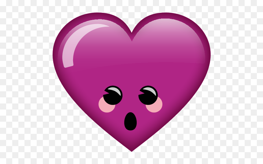 Heart, HD Png Download - pink heart emoji png