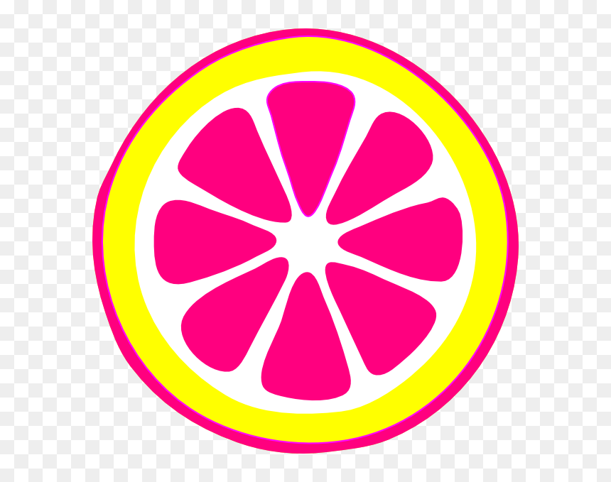 Pink Lemon Clipart - Slice Lemon Clipart, HD Png Download - lemons png