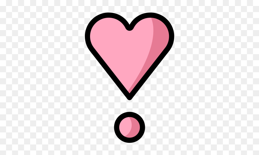 Heart Exclamation Emoji, HD Png Download - pink heart emoji png