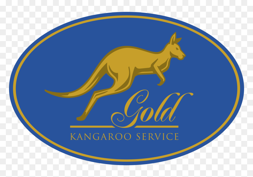 Gold Kangaroo Service Logo Png Transparent - Kangaroo, Png Download - kangaroo png