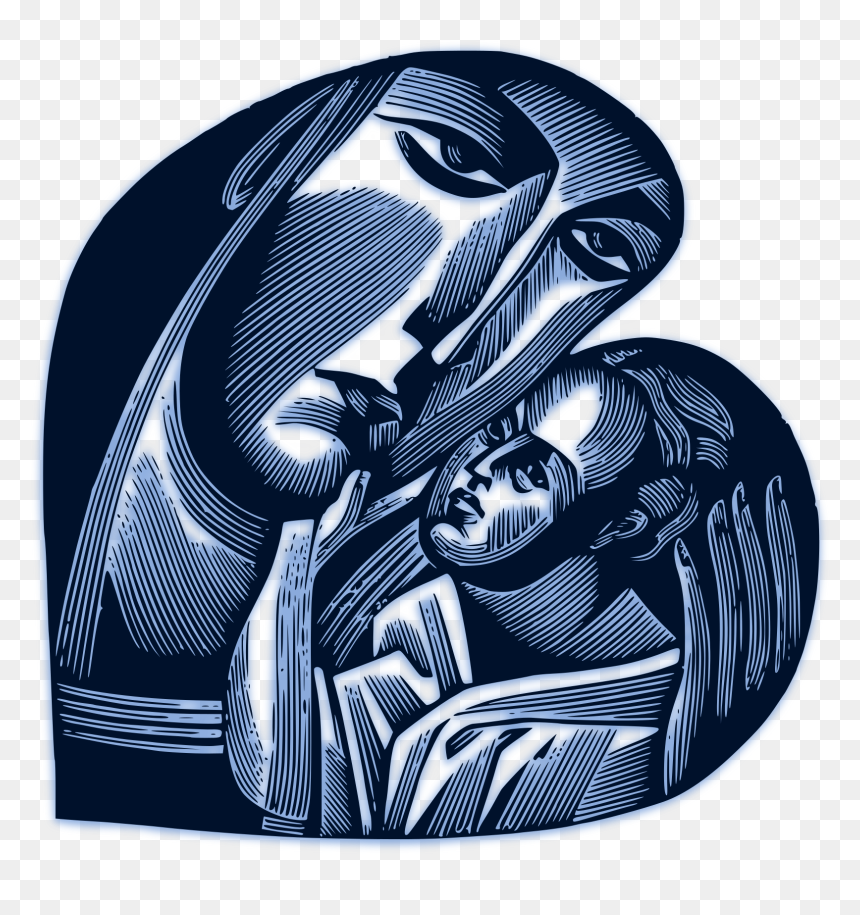 Mother And Child - Mother And Baby Logo Png Blue, Transparent Png - blur effect png