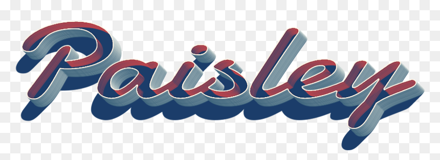 Paisley 3d Letter Png Name - Thursday Name, Transparent Png - paisley png