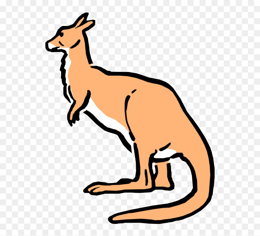 Vector Australian Kangaroo Png Transparent Image - Cartoon Kangaroo, Png Download - kangaroo png