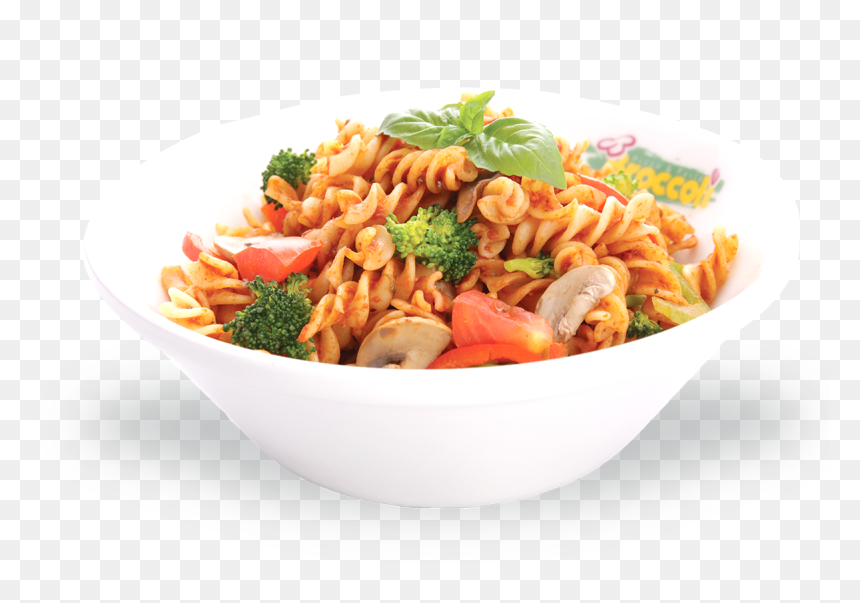 Chunky Tomato Sauce Pasta - Clipart Of Pasta With Vegetables, HD Png Download - chicken fry png