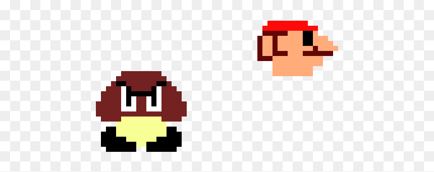 Pixel Art, HD Png Download - mario head png