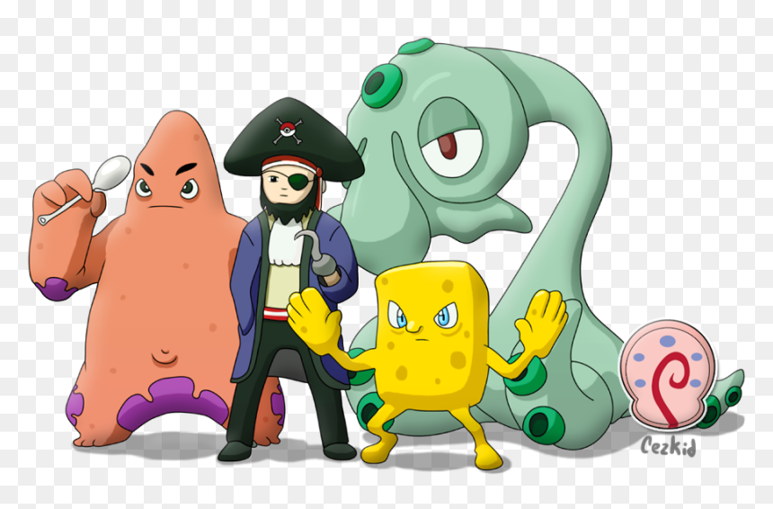 More Like Justice Leak By Patox , Png Download - Spongebob Characters As Pokemon, Transparent Png - spongebob characters png
