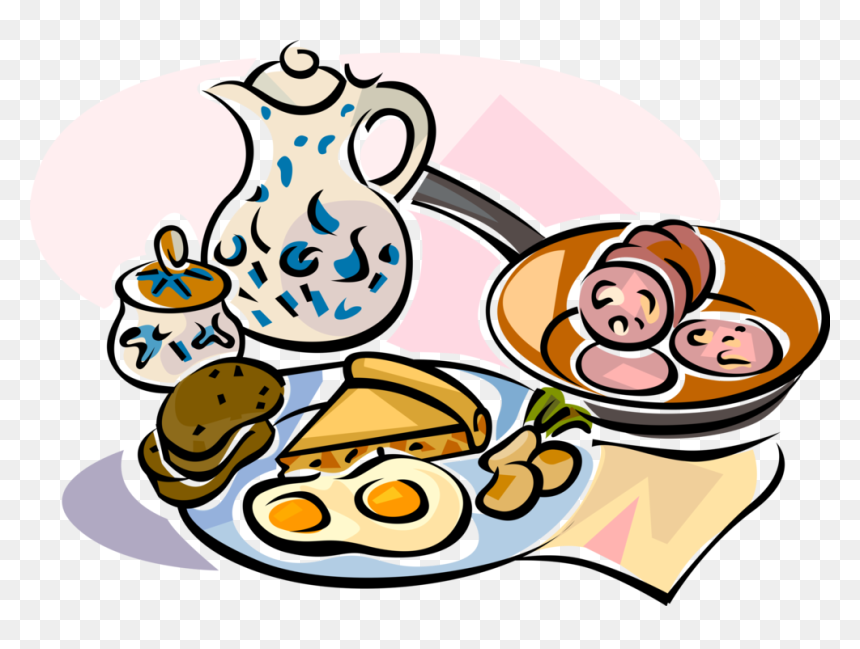 German Breakfast Image Illustration - Breakfast Brunch Clip Art, HD Png Download - brunch png