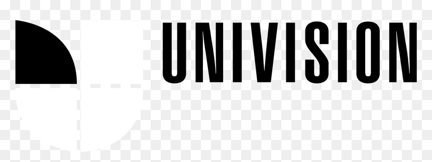 Univision Logo Black And White - Univision, HD Png Download - univision logo png