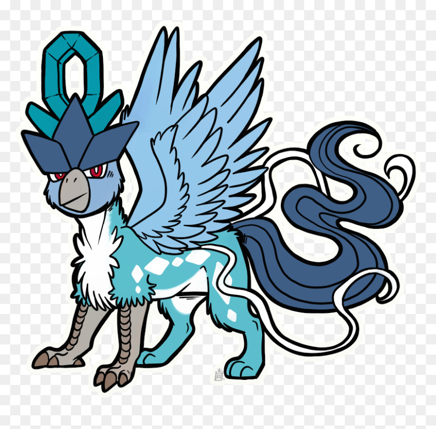 Clip Royalty Free Articuno Drawing Step - Cartoon, HD Png Download - articuno png