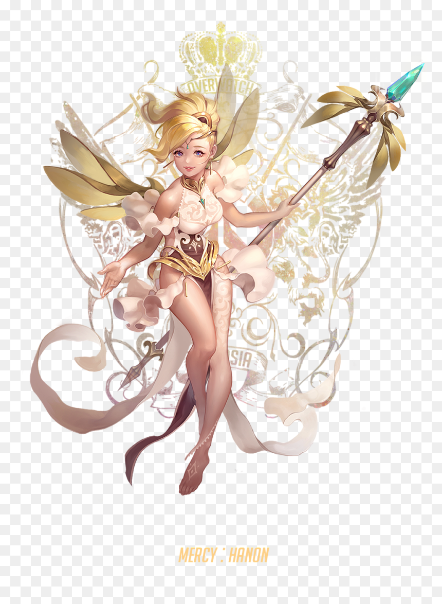 Fantasy Mercy Overwatch, HD Png Download - overwatch mercy png