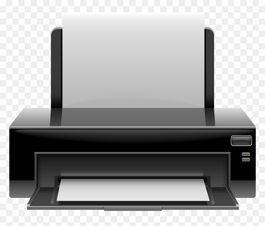 Black Printer Png Clip Art, Transparent Png - printer png
