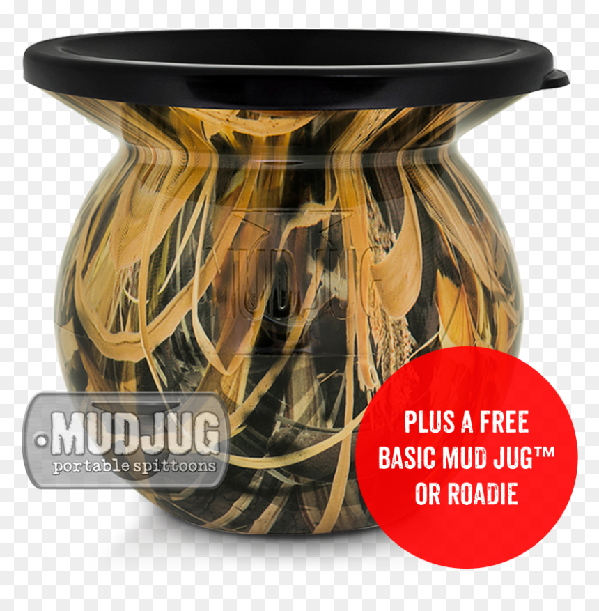 Hd Confederate Duck Hunt Camo Mud Jug™ - Vase, HD Png Download - confederate flag png