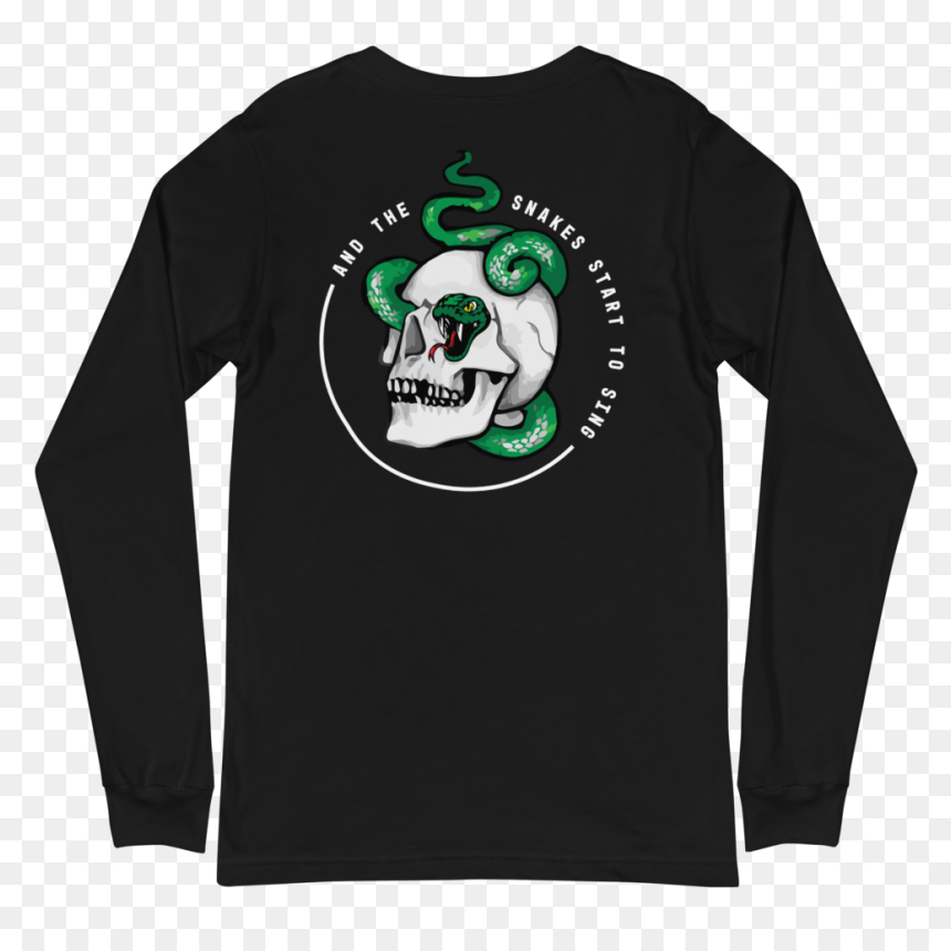 And The Snakes Start To Sing White Mockup Back Flat - Long-sleeved T-shirt, HD Png Download - sing png
