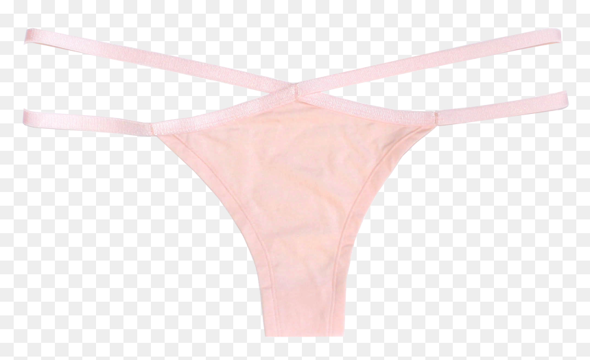 Organic Cotton Brazilian Knickers Pink Blush - Thong, HD Png Download - thong png