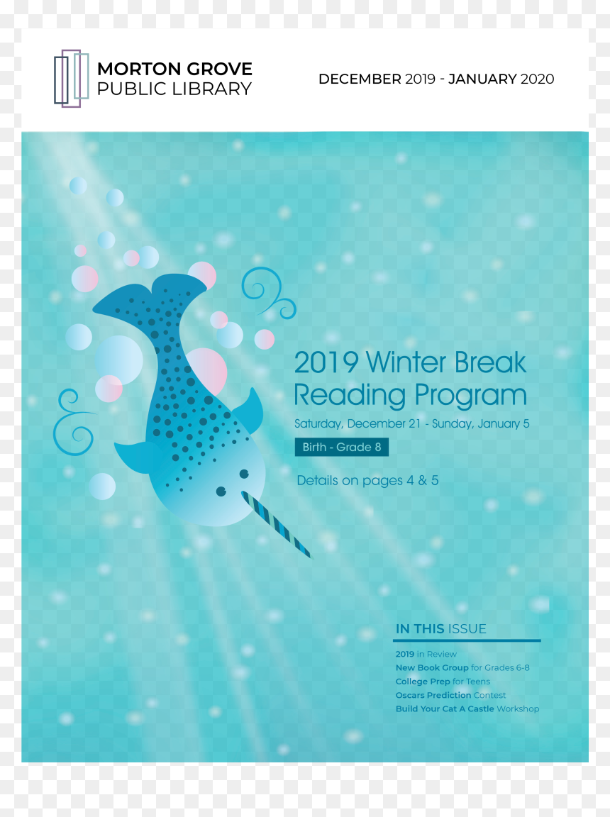 December January Issue Cover - Polka Dot, HD Png Download - narwhal png
