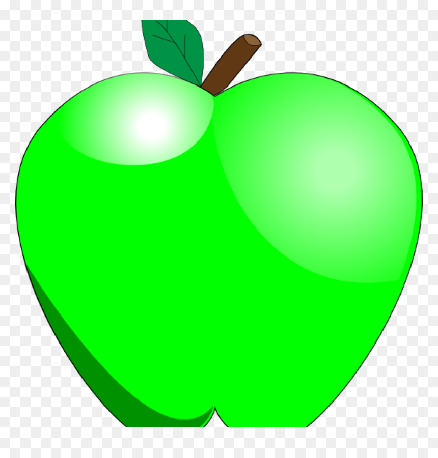 Green Apple Clipart Bat Clipart - Green Apple Clipart, HD Png Download - green apple png
