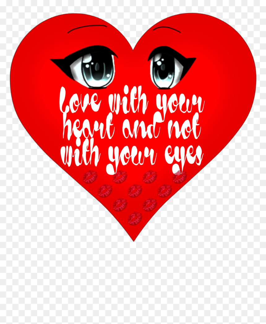 #heart #eyes #quote #realthoughts #funedit
#love - Heart, HD Png Download - heart eyes png