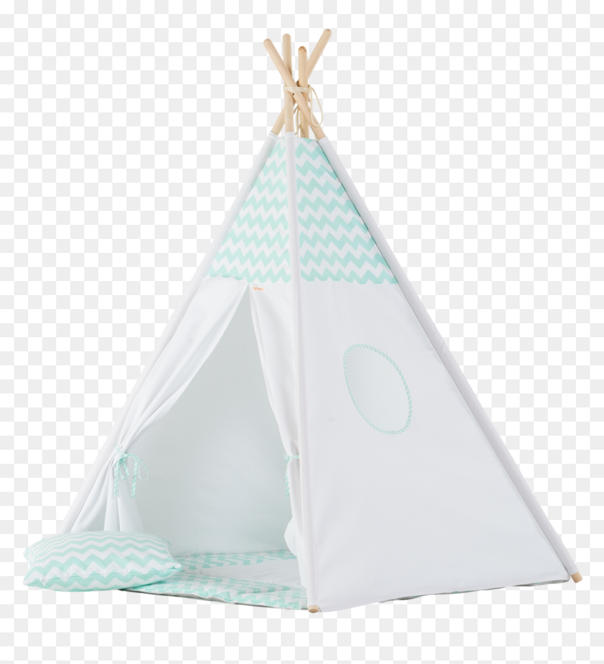 Mint Chevron Teepee Set - Tent, HD Png Download - teepee png