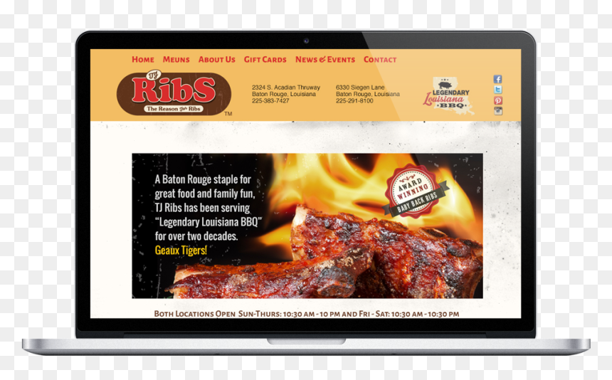 Tj Ribs - Barbecue, HD Png Download - ribs png