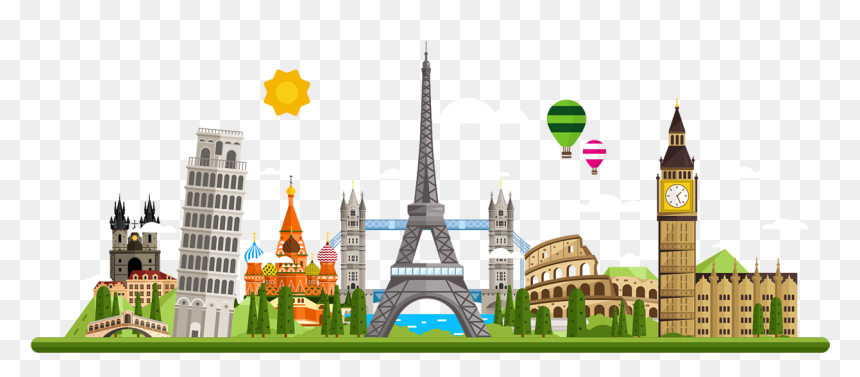 4 Images, Si - Europe Clipart, HD Png Download - town png