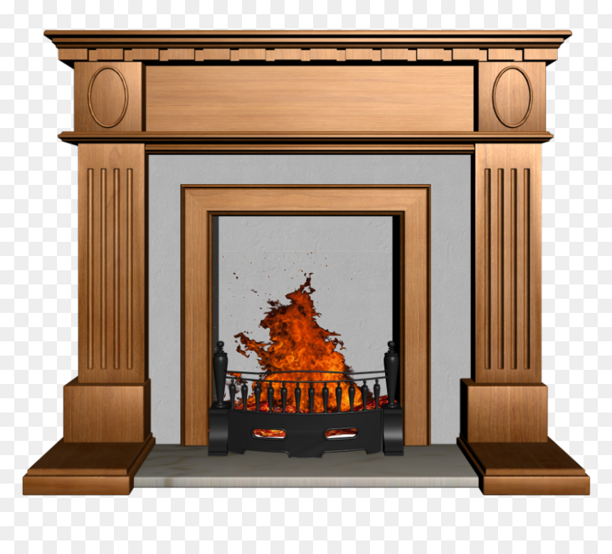 Fireplace Mantel Hearth Living Room Interior Design - Chimeney Png, Transparent Png - fireplace png