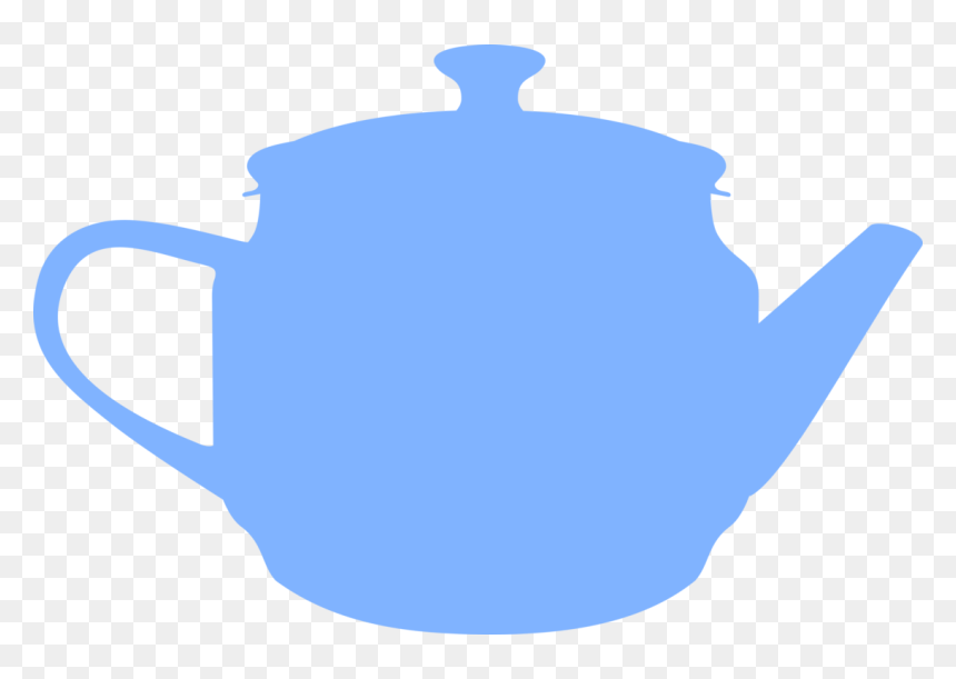 Silhouette Vector Image Of A Teapot - Grey Teapot Clipart, HD Png Download - tea pot png