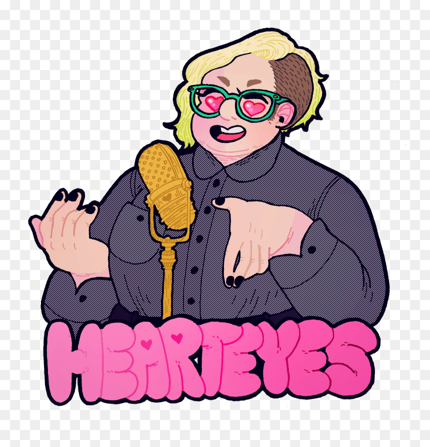 Cartoon, HD Png Download - heart eyes png