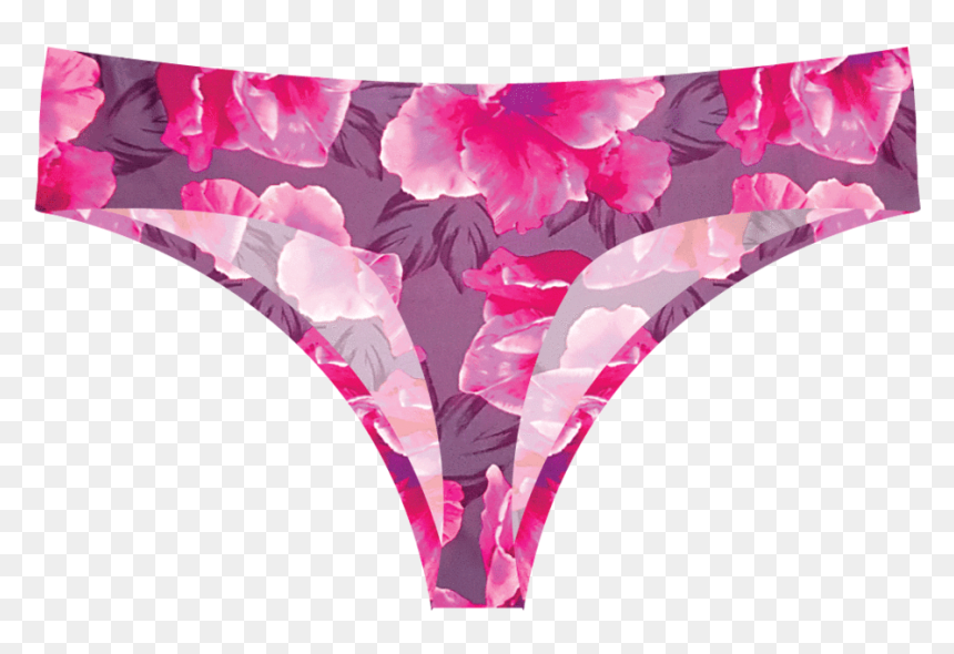 Floral Seamless Thong - Flower Underwear Png, Transparent Png - thong png