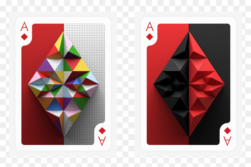 Ace Of ♢︎ - Triangle, HD Png Download - playing card png