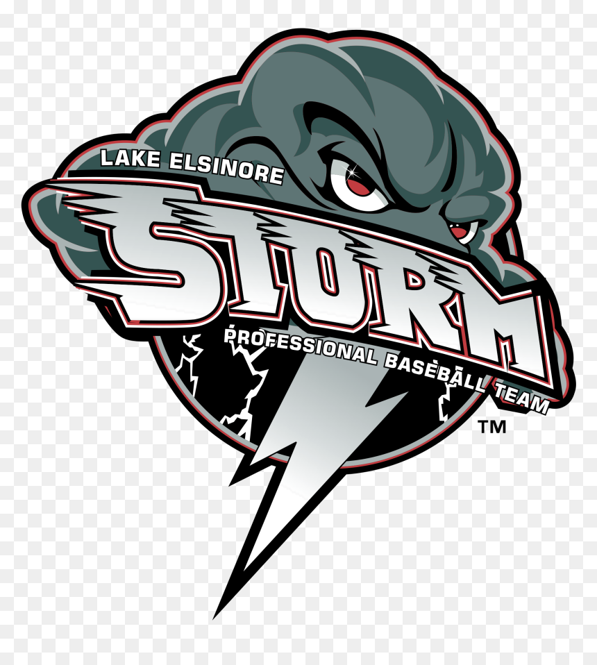 Lake Elsinore Storm Logo Png, Transparent Png - storm png