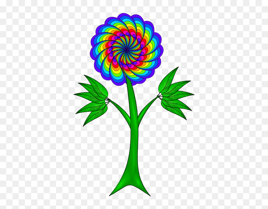 Colorful Paisley Flower - Clip Art, HD Png Download - paisley png