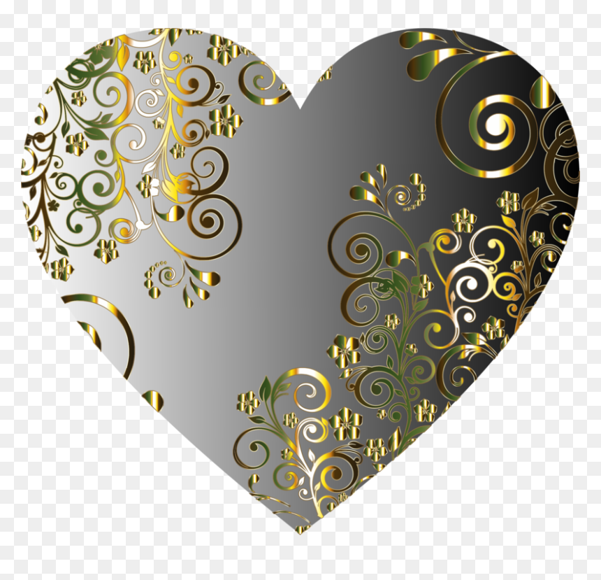 Metal,heart,paisley - Clip Art, HD Png Download - paisley png