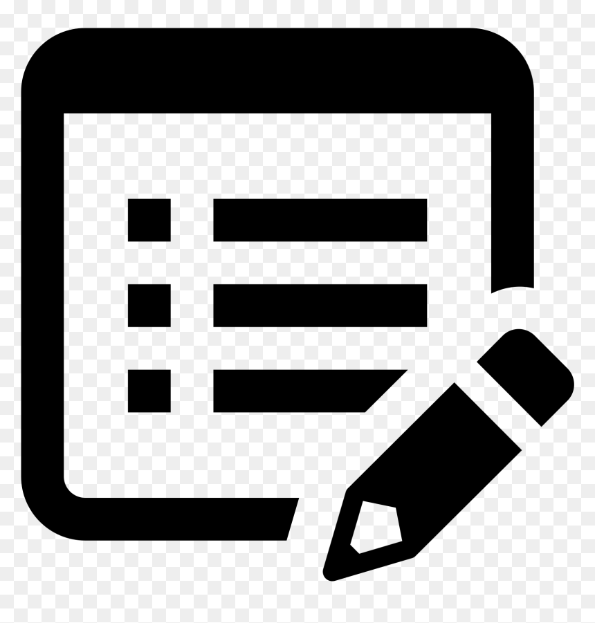 Property Free Download And - Edit List Icon, HD Png Download - edit icon png