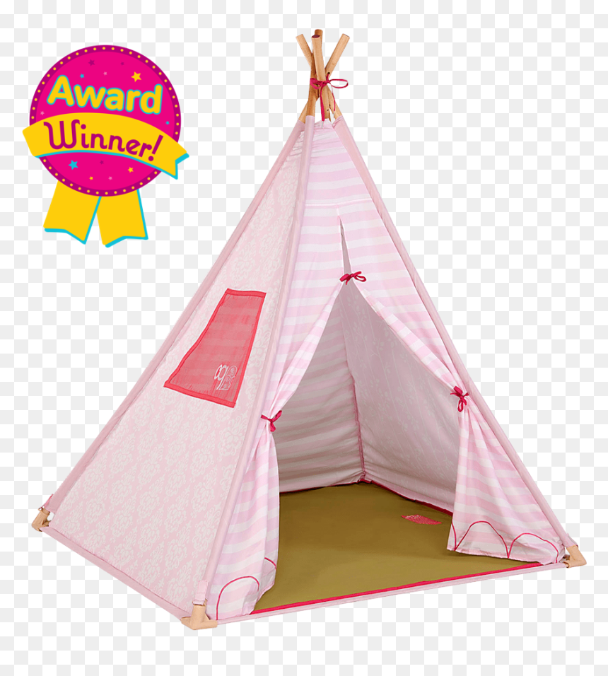 Suite Teepee- Pink Stripes Play Tent For Kids And Dolls - 印 地 安 帳篷 二手, HD Png Download - teepee png