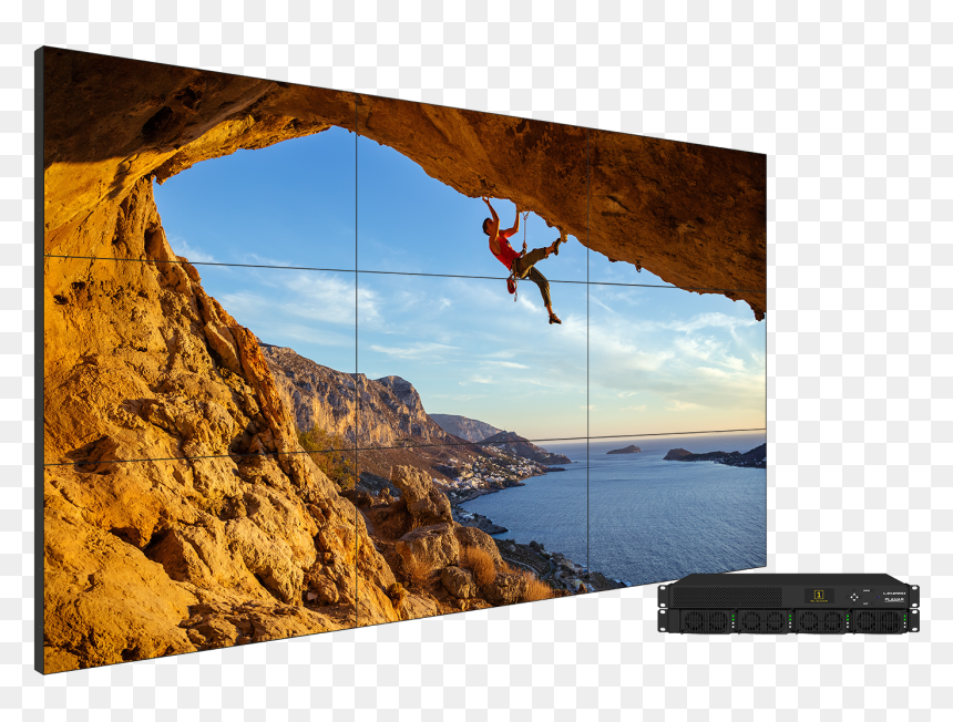 Matrix G3 And Stack- Climber Beauty Shot - Planar Clarity Matrix G3 Lcd Video Wall System, HD Png Download - matrix png