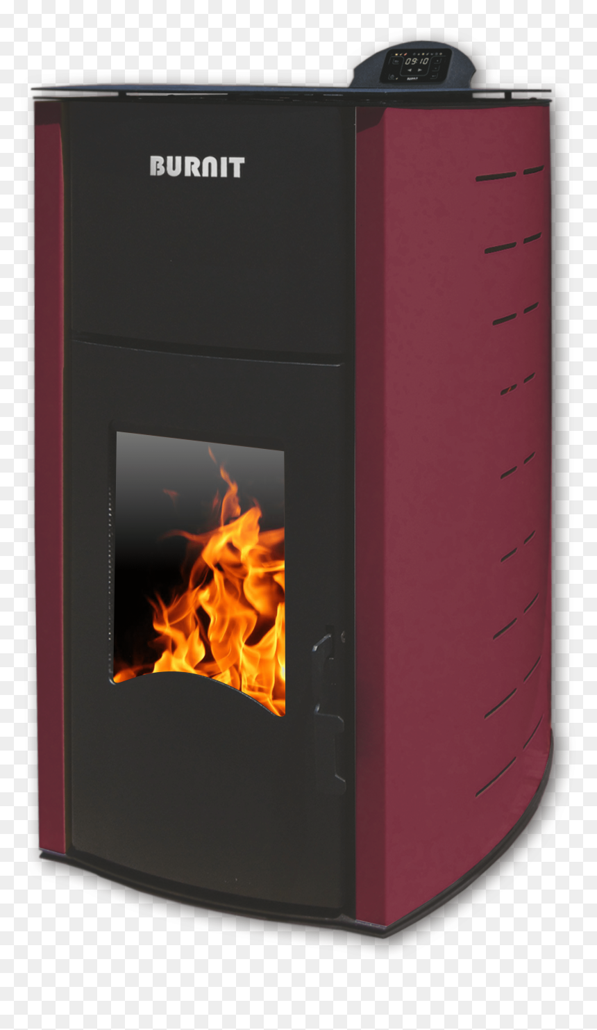 Pellet Stove Burnit Pm Comfort 25 Plus - Fire Screen, HD Png Download - fireplace png