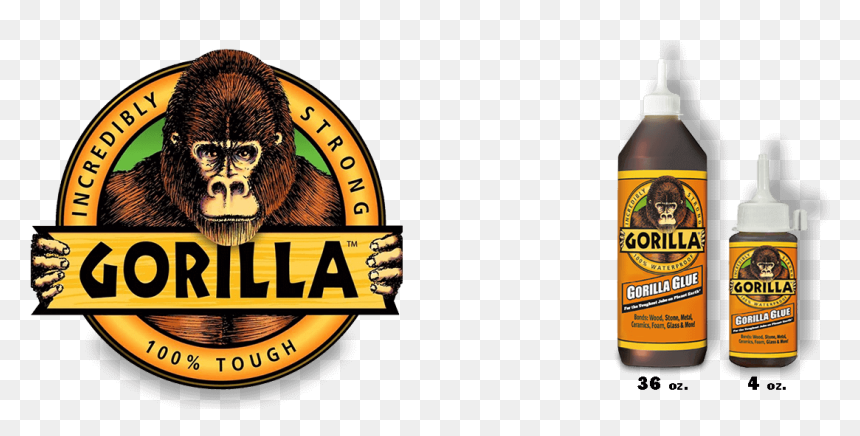 Gorilla Glue® Premium Waterproof Wood Adhesive - Gorilla Wood Glue Logo, HD Png Download - glue png