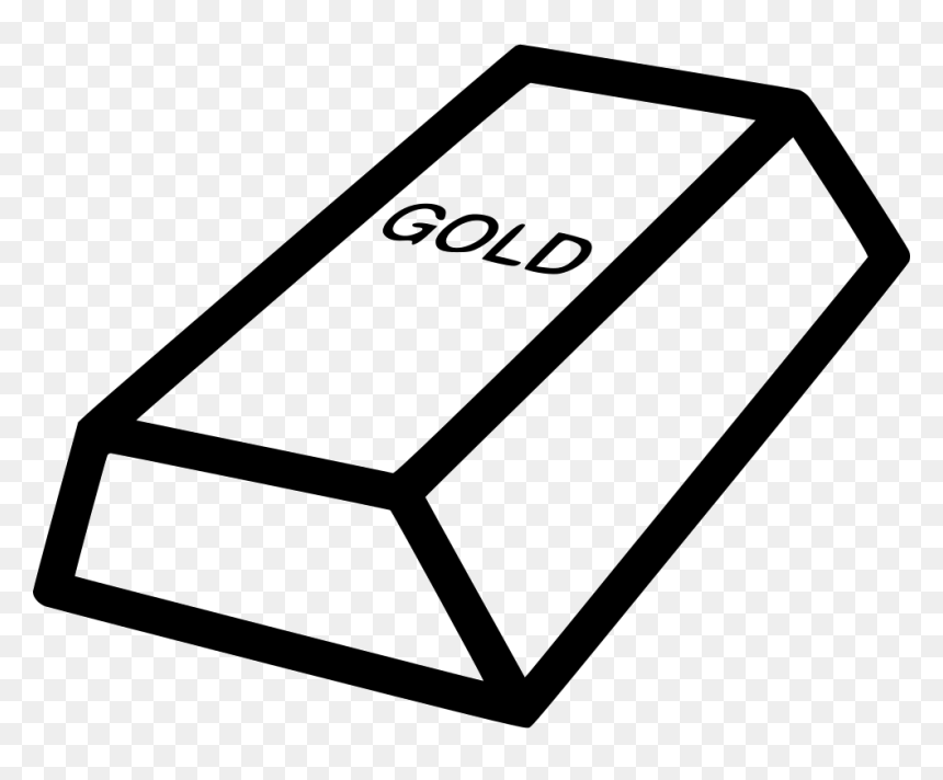 Ingot Goldbrick Brick Gold Bar - Gold Brick Clip Art, HD Png Download - gold bar png