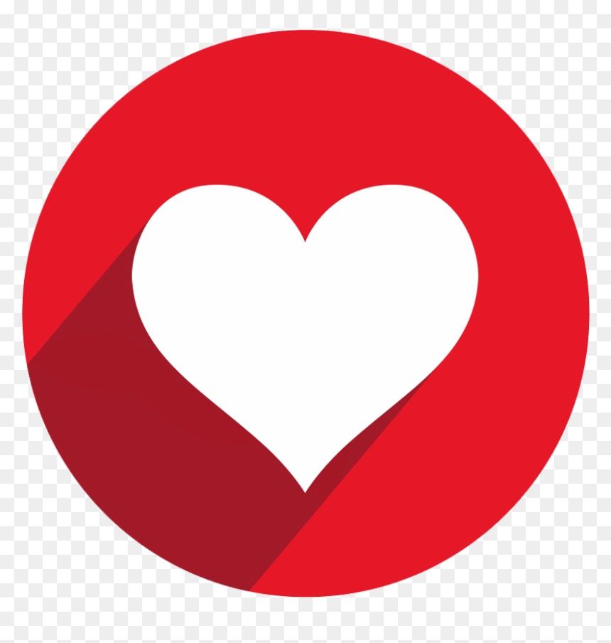 Facebook Heart Symbols Icons - Youtube Circle Logo Png, Transparent Png - youtube symbol png